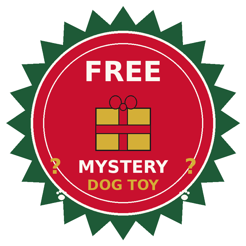 FREE MYSTERY DOG TOY