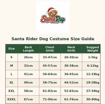 SantaPup Costume
